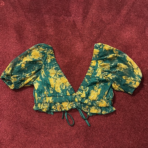 jacquard chiffon top - Picture 3 of 3